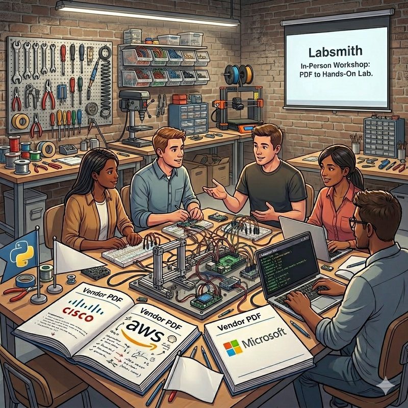 Screenshot of LabSmith — an open-source AI workshop generation platform for presales engineers