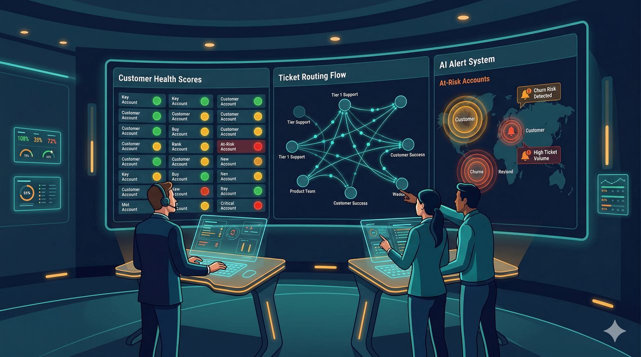 Enterprise support escalation dashboard